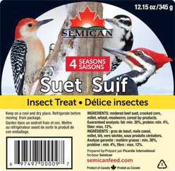 Semican Insects Suet Wild Bird Treat, 12.15-oz cake