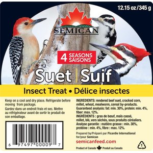 Semican Insects Suet Wild Bird Treat, 12.15-oz cake
