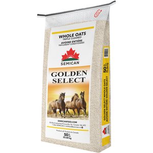 Semican Non-GMO Golden Select Whole Oats Horse Feed, 50-lb bag