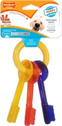 Nylabone Just for Puppies Teething Chew Toy Keys Bacon, Small