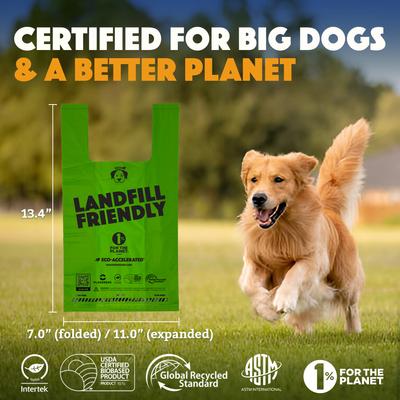 Show full view: Doggy Do Good Landfill-Friendly Premium Dog & Cat Waste Bags - Handle Bags, 180 count slide 7 of 10