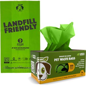 Doggy Do Good Landfill-Friendly Premium Dog & Cat Waste Bags - On a Single Roll, 200 count