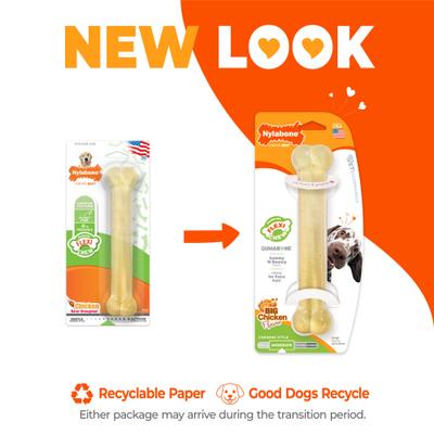 Show full view: Nylabone FlexiChew Chicken Flavored Dog Chew Toy, Large slide 2 of 13