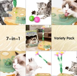 Migipaws Paw Palace Motion Cat Toy with Catnip, Light brown slide 2 of 8