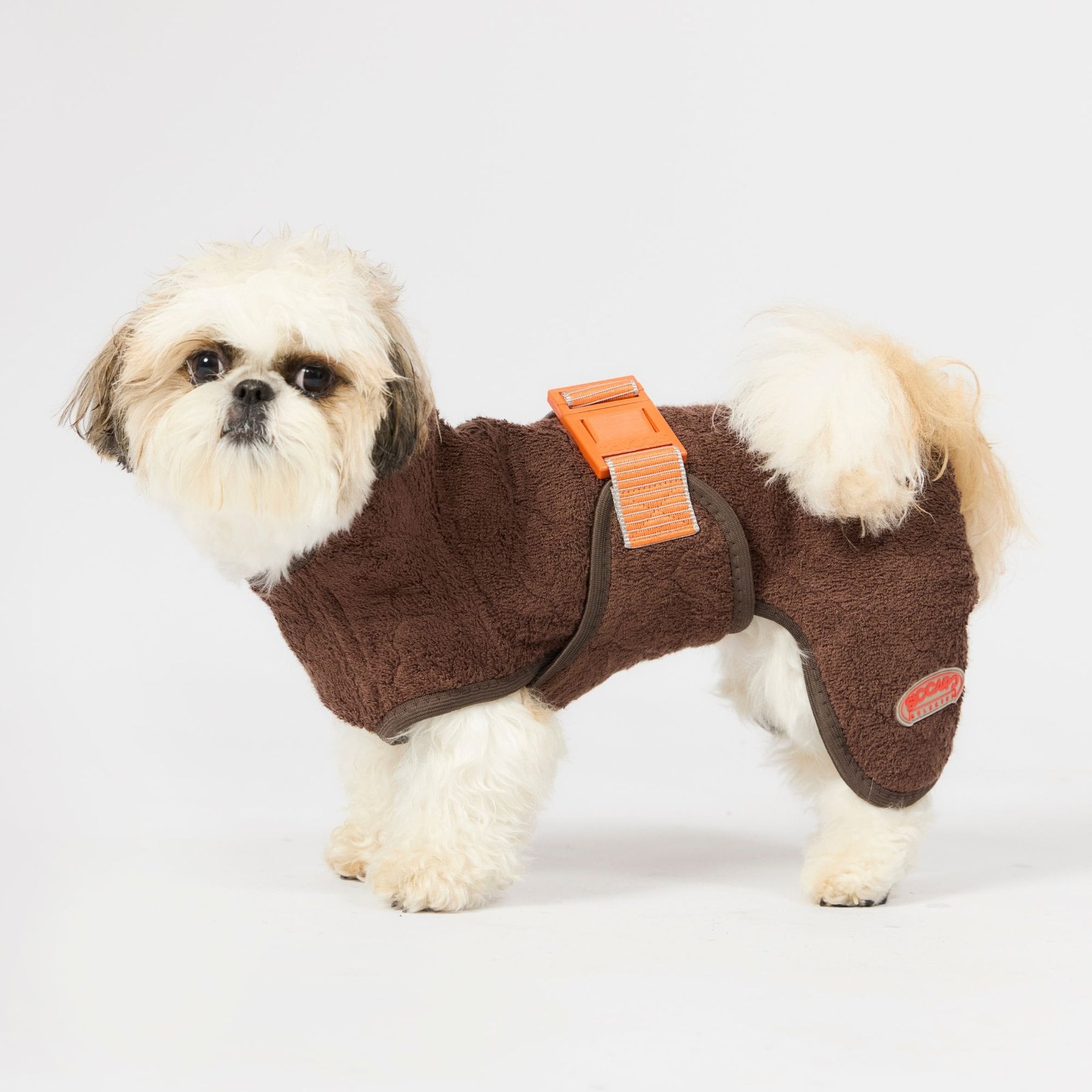 Siccaro Selected Drying Dog Coat, Dark Brown, 30