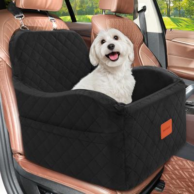 Show full view: WOOAIDAGG Fully Detachable & Washable Dog Car Seat with 2 Clip-On Safety Leashes, 19 x 19 x 20-in, Black slide 8 of 8
