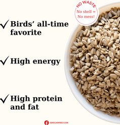 Semican Coarse Sunflower Chips Wild Bird Food, 50-lb bag slide 2 of 3