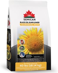 Semican Black Oil Sunflower Wild Bird Food, 40-lb bag