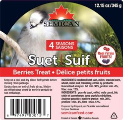 Semican Berries Suet Wild Bird Treat, 12.15-oz cake