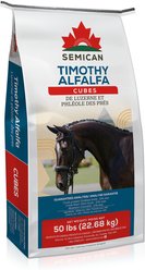 Semican Non-GMO Regular Size Timothy/Alfalfa Cubes Horse Feed, 50-lb bag