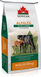 Semican Non-GMO Mini Size Alfalfa Cube Horse Feed, 50-lb bag
