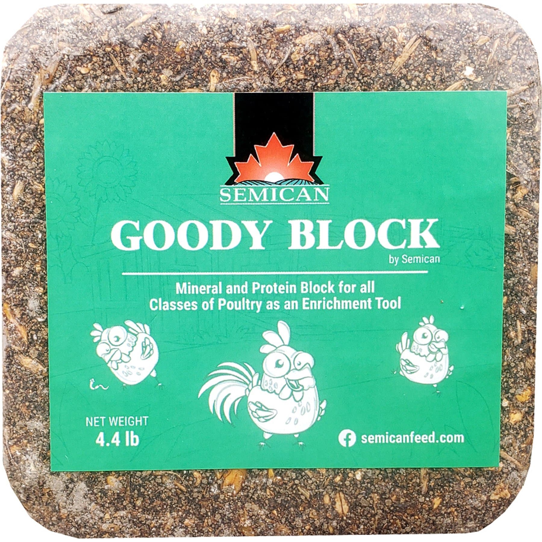 Semican Goody Block Mineral & Protein Chicken Treat, 4.4-lb block