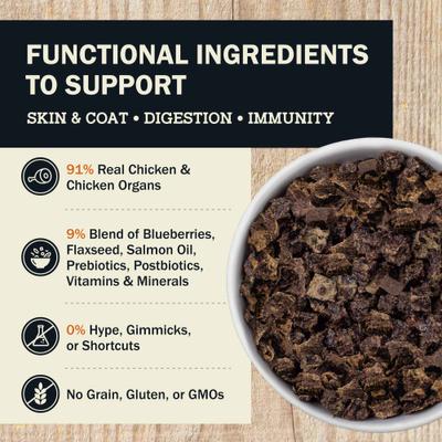 Show full view: Redbarn Powerfood Small Breed Recipe Chicken & Blueberry Grain-Free Air Dried Dog Food, 32-oz bag slide 4 of 12