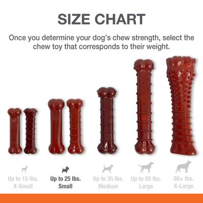Show full view: Nylabone Power Chew Basted Blast Dual Flavored Dog Chew Toys, Medium slide 8 of 13
