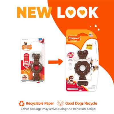 Show full view: Nylabone Power Chew Flavor Medley Ring Bone Dog Chew Toy, X-Small slide 3 of 14