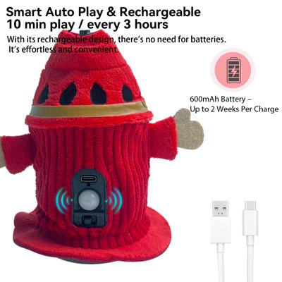 Show full view: Migipaws Dancing Teaser Motion Cat Toy with Catnip, Red, Dia: 2.76 x 7.08-in slide 2 of 8