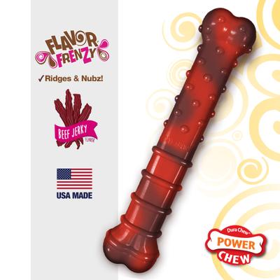 Show full view: Nylabone Flavor Frenzy Power Chew Dog Toy Beef Jerky, Large slide 4 of 12