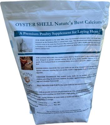 Show full view: Lind Marine Oyster Shell Pacific Pearl Lay Blend Crumble Chicken Supplement, 5-lb bag slide 2 of 3