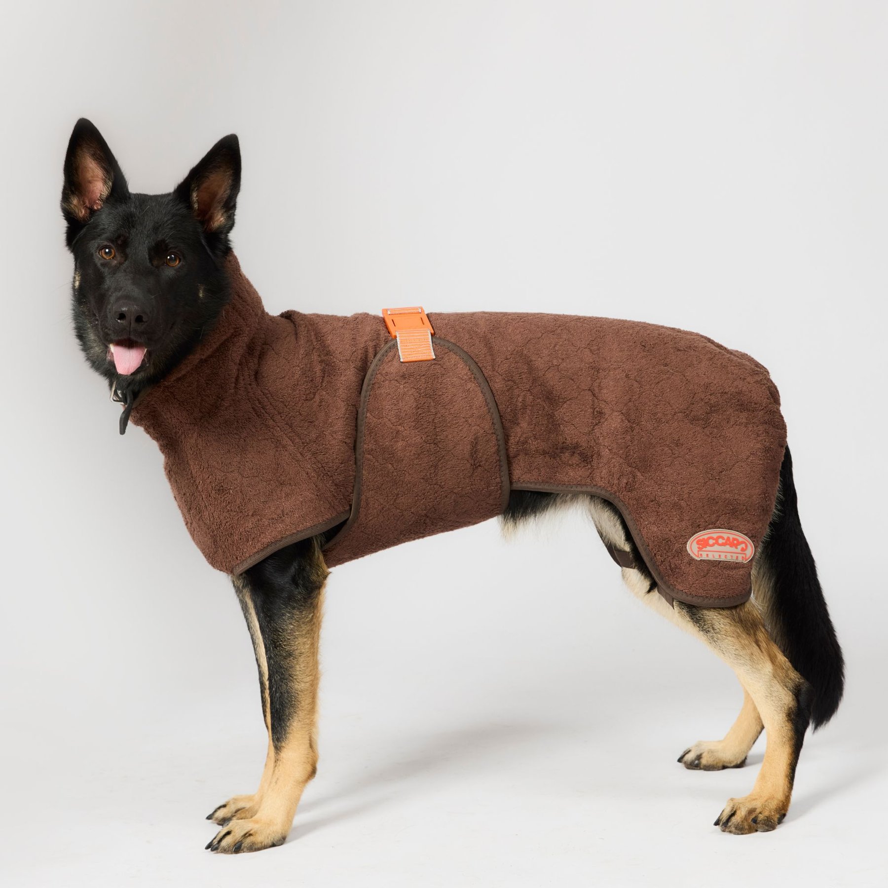 Siccaro Selected Drying Dog Coat, Dark Brown, 60