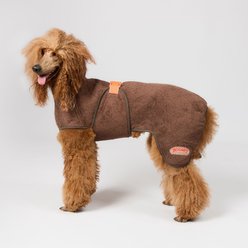 Siccaro Selected Drying Dog Coat, Dark Brown, 45