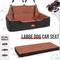 Show in main carousel: WOOAIDAGG Memory Foam Cushion & Non-Slip Base Dog Car Seat with Washable Cover & Safety Straps, 28 x 18 x 12-in, Black/Brown slide 2 of 6