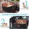 Show in main carousel: NEEZUKAR Travel Dog Car Booster Seat with Thick Cushion & 2 Safety Leashes, 29.5 x 20 x 20-in, Black/Brown slide 5 of 6