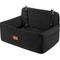 Show in main carousel: NEEZUKAR Travel Dog Car Booster Seat with Thick Cushion & 2 Safety Leashes, 29.5 x 20 x 20-in, Black slide 1 of 6