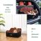 Show in main carousel: NEEZUKAR Memory Foam Cushion Dog Car Seat with Side Pocket & 2 Clip-On Safety Leashes, Black, 30 x 18 x 16-in slide 3 of 6
