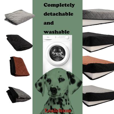Show full view: NEEZUKAR Memory Foam Cushion Dog Car Seat with Side Pocket & 2 Clip-On Safety Leashes, Black, 30 x 18 x 16-in slide 6 of 6