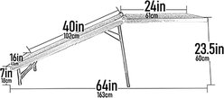Pet Gear Ultra-Lite Free-Standing Dog Ramp with Supertrax, Chocolate slide 2 of 4