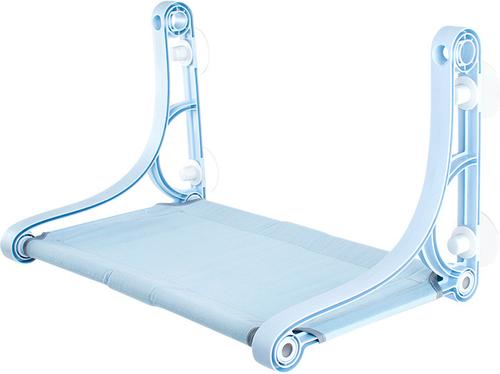 Show full view: Gapzer Espresso Cozy Hammock Polypropylene Cat Window Perch with Strong Suction Cups, 20 x 12 x 2-in, Blue slide 9 of 9