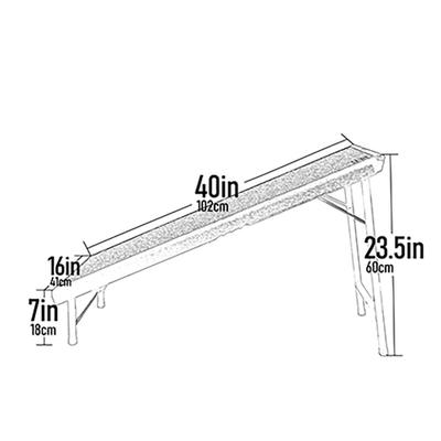 Show full view: Pet Gear Ultra-Lite Free-Standing Dog Ramp with Supertrax, Chocolate slide 2 of 4