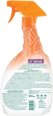 Show full view: TropiClean Natural* Flea + Tick Home Cat Spray, 32-fl oz bottle slide 8 of 8