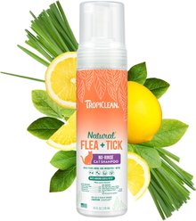 TropiClean Natural* Flea + Tick Waterless Cat Shampoo, 7.4-fl oz bottle