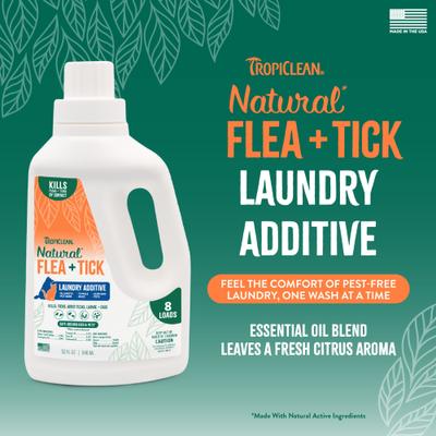 Show full view: TropiClean Natural* Flea + Tick Laundry Additive, 32-fl oz bottle slide 2 of 8