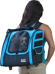 Pet Gear I-GO2 Traveler Backpack Dog & Small Pet Carrier, Ocean Blue