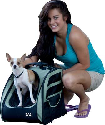 Show full view: Pet Gear I-GO2 Traveler Backpack Dog Carrier, Sage slide 3 of 5