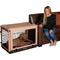Show in main carousel: Pet Gear The Other Door Steel Dog Crate, Tan/Black, 36 inch slide 1 of 6