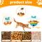 Show in main carousel: Pet Fit For Life Tumbler with Ball, Worm & Hook Attachment Treat Dispenser Cat Toy, Orange, Medium slide 5 of 6