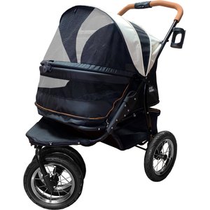 PET GEAR No-Zip Double Pet Stroller, Ecru - Chewy.com