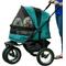 Show in main carousel: Pet Gear No-Zip Double Pet Stroller, Pine Green slide 1 of 8