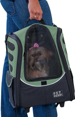 Show full view: Pet Gear I-GO2 Escort Backpack Dog Carrier, Sage slide 4 of 6