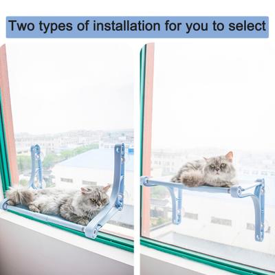 Show full view: Gapzer Espresso Cozy Hammock Polypropylene Cat Window Perch with Strong Suction Cups, 20 x 12 x 2-in, Blue slide 4 of 9