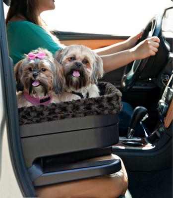 Show full view: Pet Gear Dog Car Bucket Seat Booster with Chocolate Insert, Chocolate/ Chocolate Swirl, 22-in slide 3 of 5