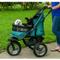 Show in main carousel: Pet Gear No-Zip Double Pet Stroller, Pine Green slide 3 of 8