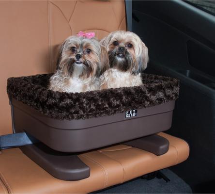 Show full view: Pet Gear Dog Car Bucket Seat Booster with Chocolate Insert, Chocolate/ Chocolate Swirl, 22-in slide 2 of 5