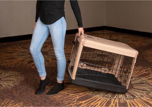 Show full view: Pet Gear The Other Door Steel Dog Crate, Tan/Black, 27 inch slide 5 of 6
