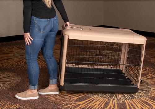 Show full view: Pet Gear The Other Door Steel Dog Crate, Tan/Black, 36 inch slide 5 of 6