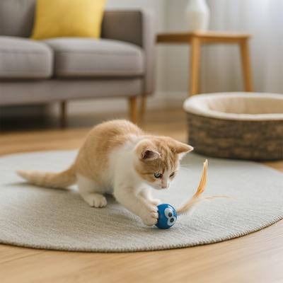 Show full view: Pet Fit For Life Bouncy Ball with Eyes & Tails Cat Toy, Multi, 4 pack slide 4 of 8
