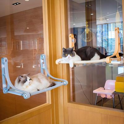 Show full view: Gapzer Espresso Cozy Hammock Polypropylene Cat Window Perch with Strong Suction Cups, 20 x 12 x 2-in, Yellow slide 9 of 9